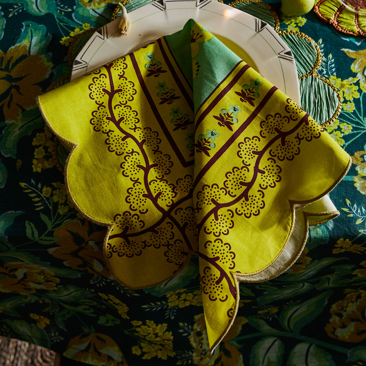 Claire Napkin Set - Jade