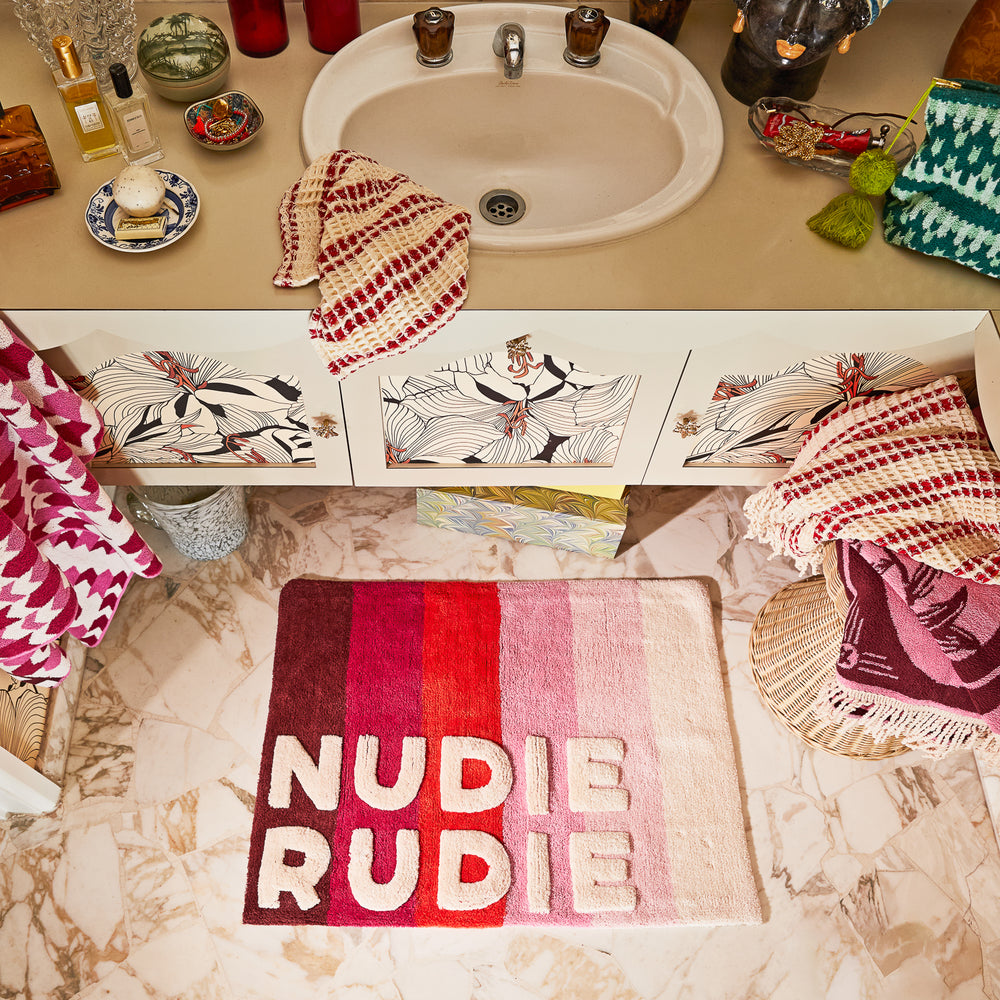 Dariel Nudie Bath Mat - Scarlet