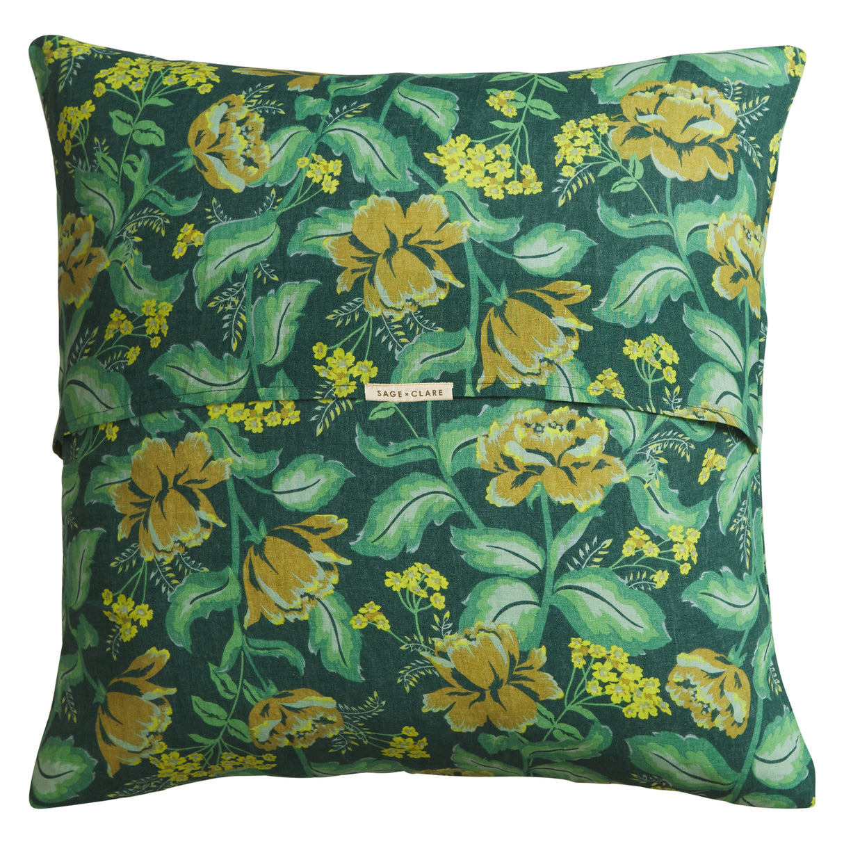 Margot Linen Euro Pillowcase Set - Forest