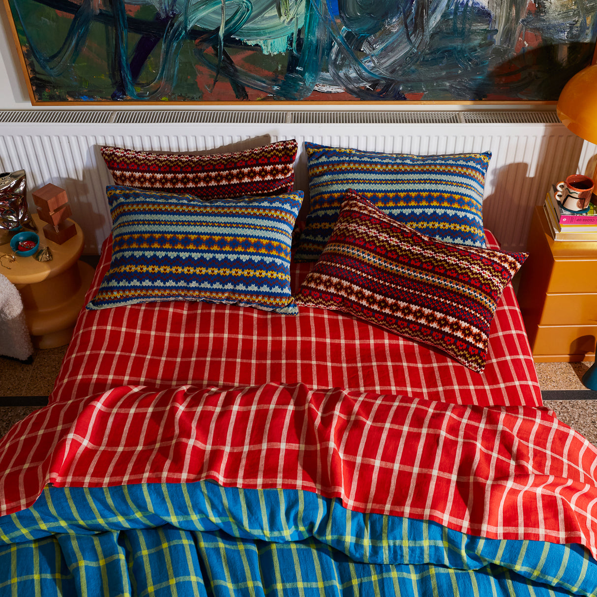 Arlette Velvet Printed Pillowcase - Capri Standard