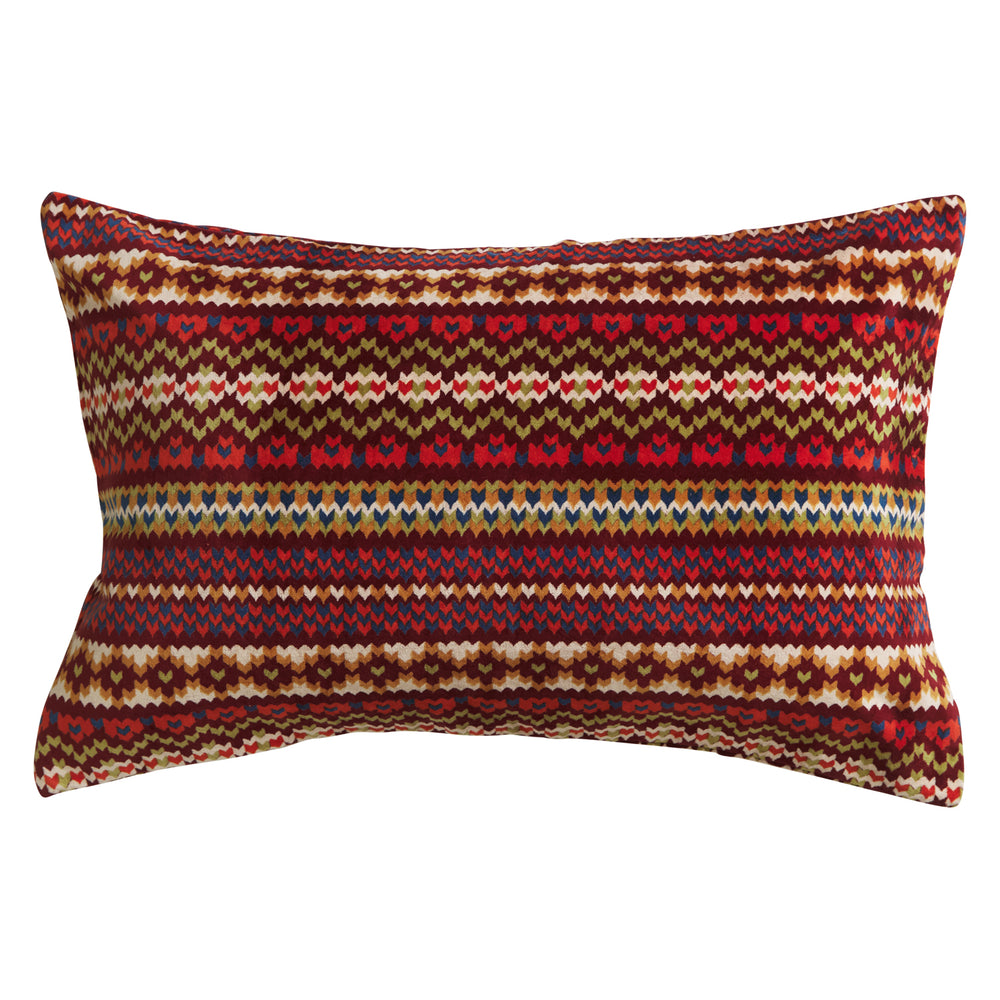 Arlette Velvet Printed Pillowcase - Mahogany