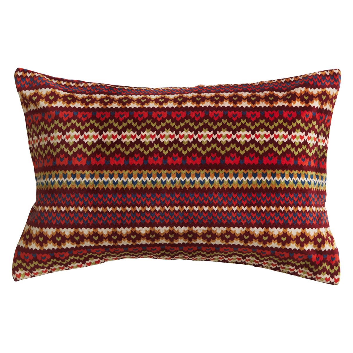 Arlette Velvet Printed Pillowcase - Mahogany