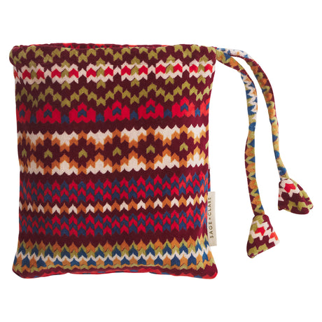 Arlette Velvet Printed Pillowcase - Mahogany Standard