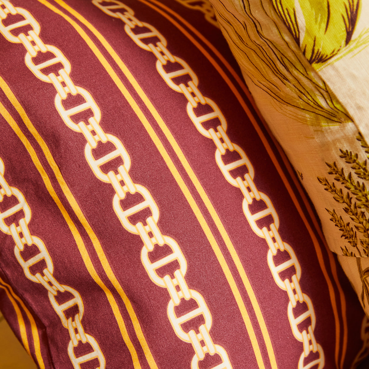 Acadia Cotton Pillowcase Set - Mahogany Standard