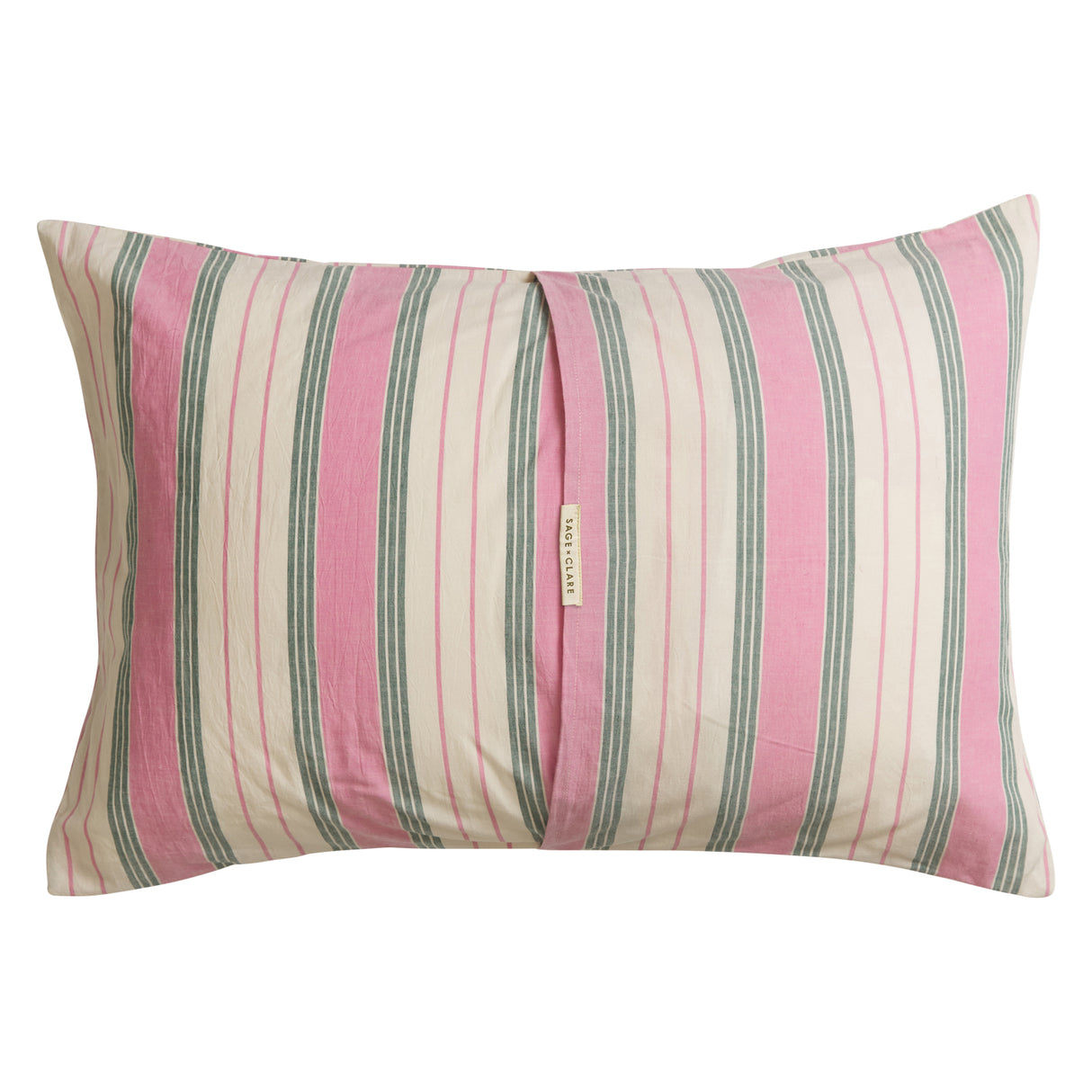 Brigitte Cotton Pillowcase Set - Fuchsia Standard