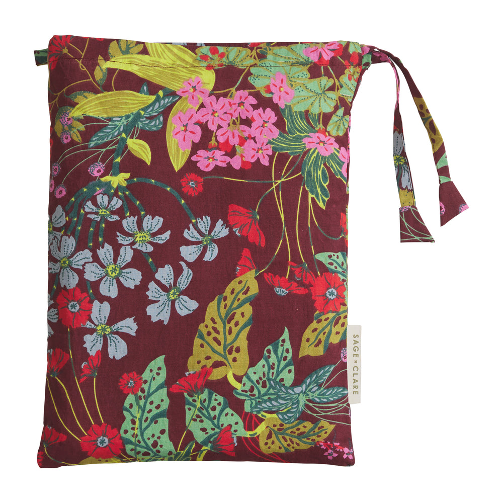 Genevieve Cotton Pillowcase Set - Mahogany Standard