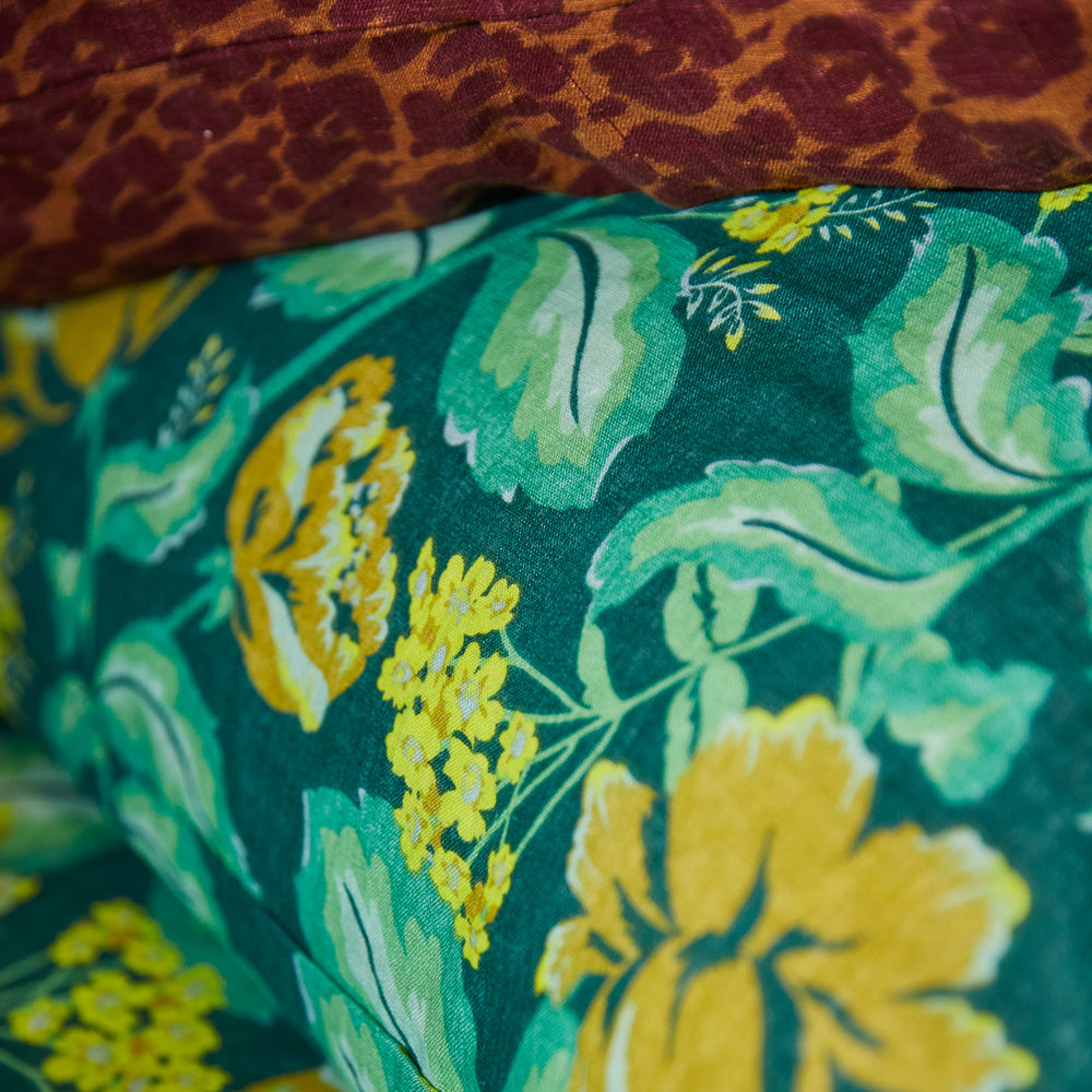 Margot Linen Pillowcase Set - Forest Standard