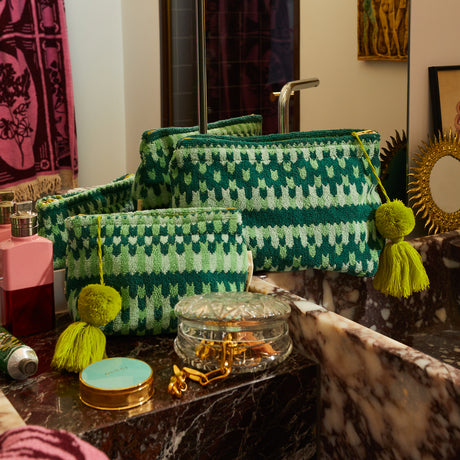 Arlette Terry Pouch - Jade Small
