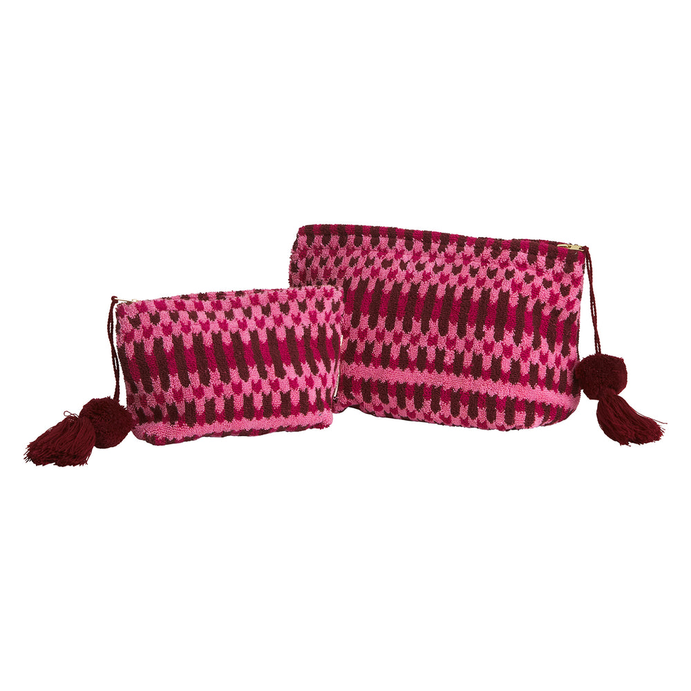 Arlette Terry Pouch - Cosmo Pink Small