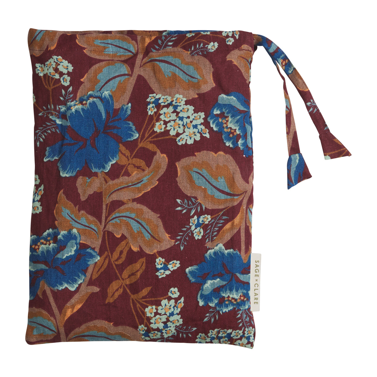Margot Linen Quilt Cover - Mahogany Queen