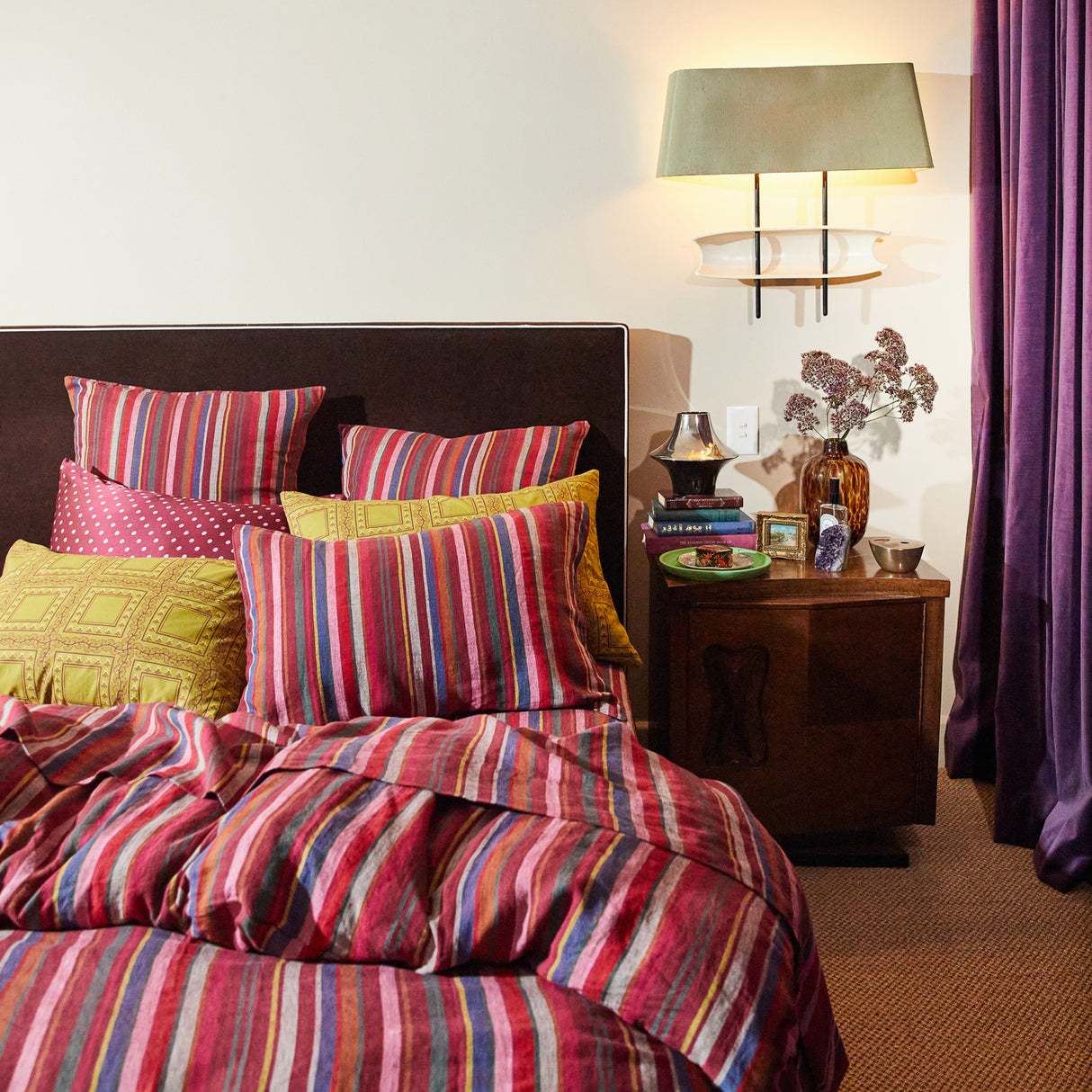 Corinne Linen Quilt Cover Queen