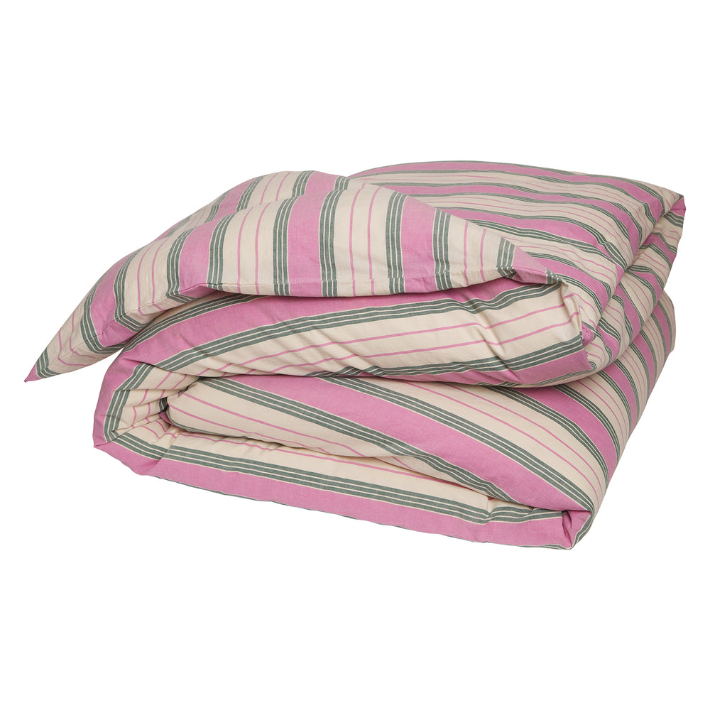 Brigitte Cotton Quilt Cover - Fuchsia
