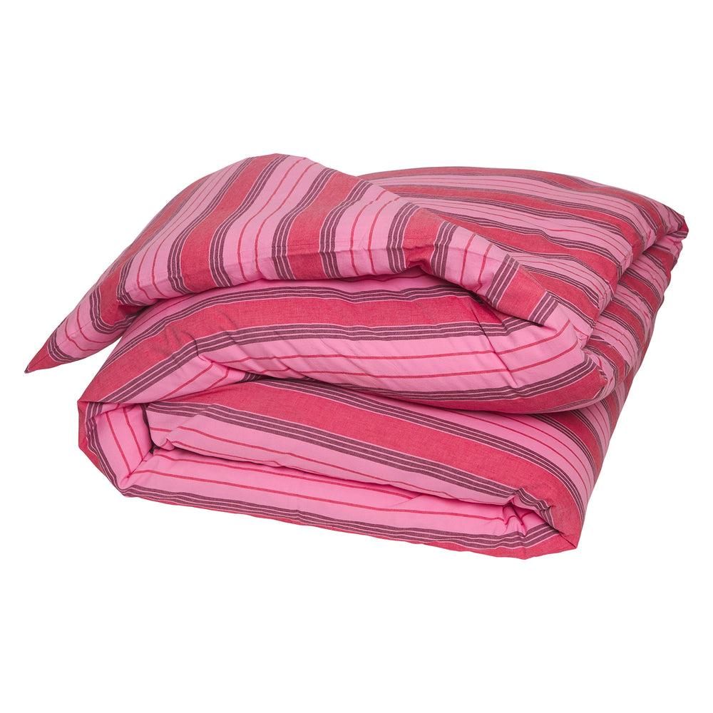 Brigitte Cotton Quilt Cover - Scarlet