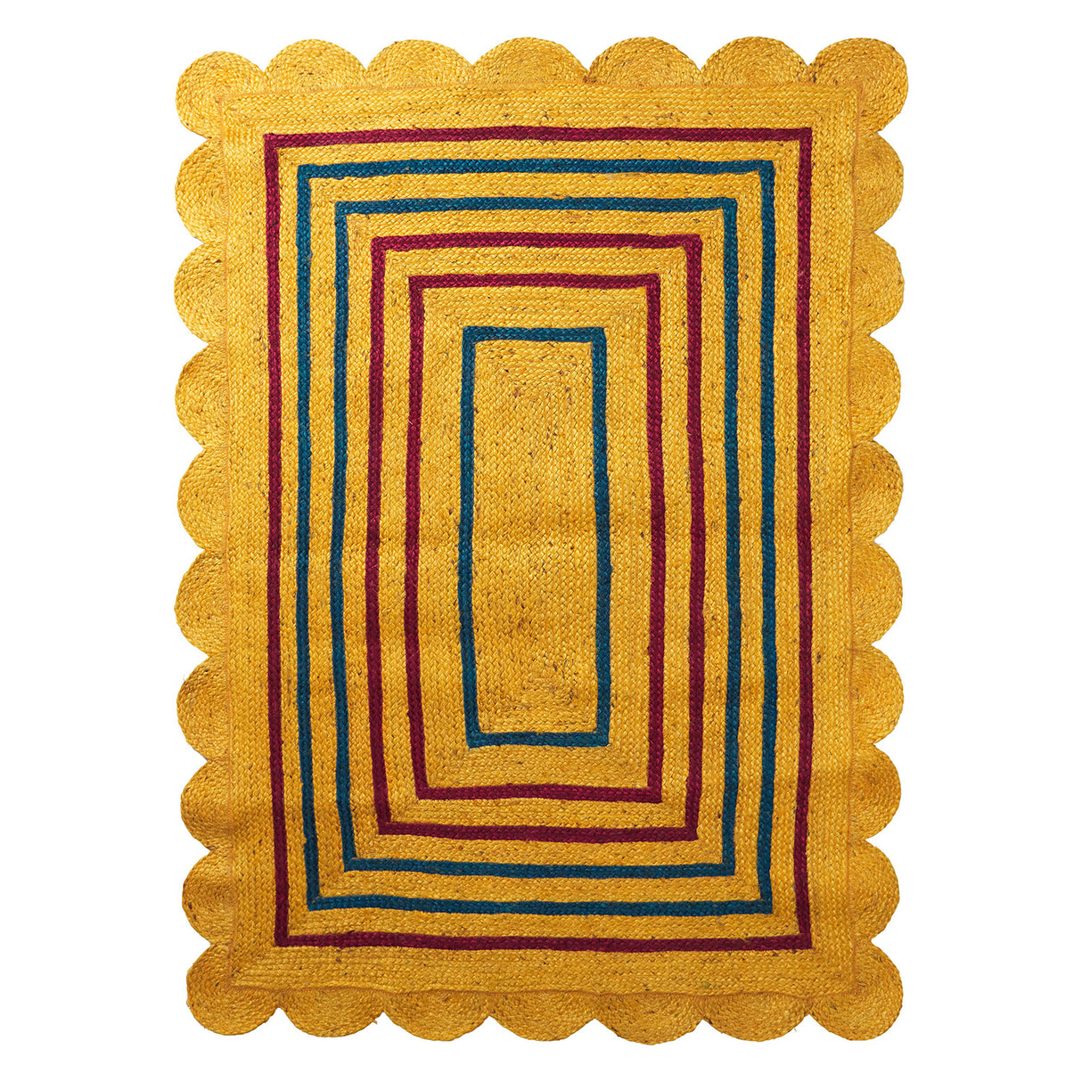 Burnet Jute Rug - Mustard