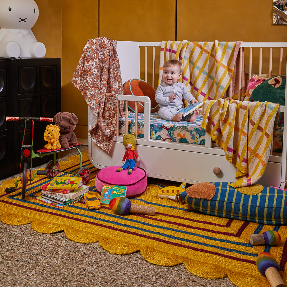 Burnet Jute Rug - Mustard