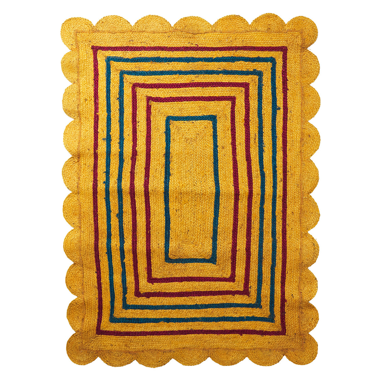 Burnet Jute Rug - Mustard