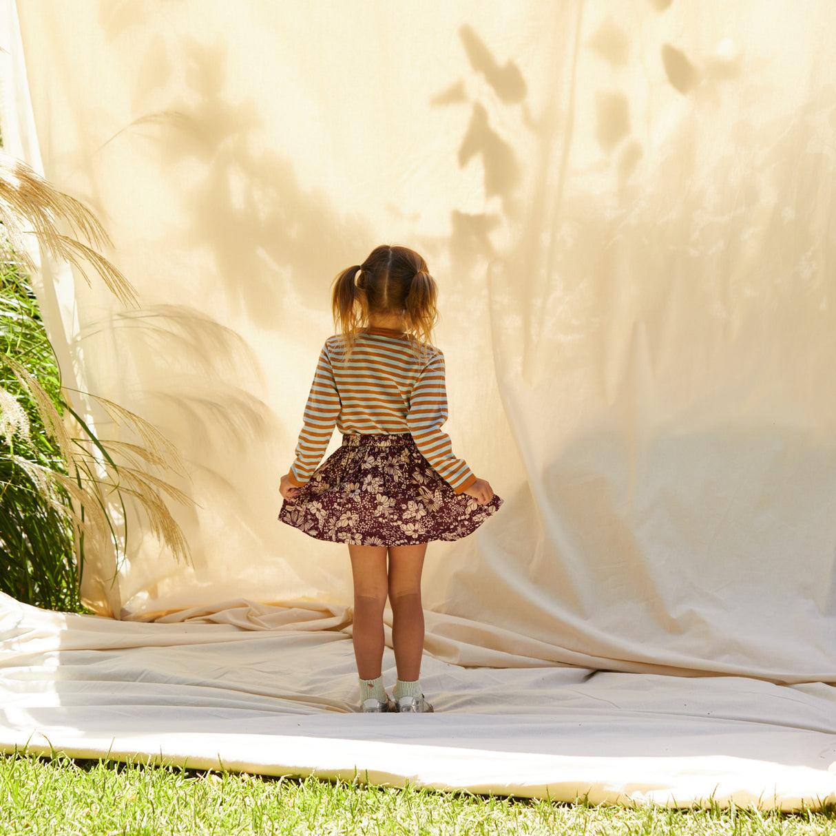 Evette Kids Skirt - Mahogany 3