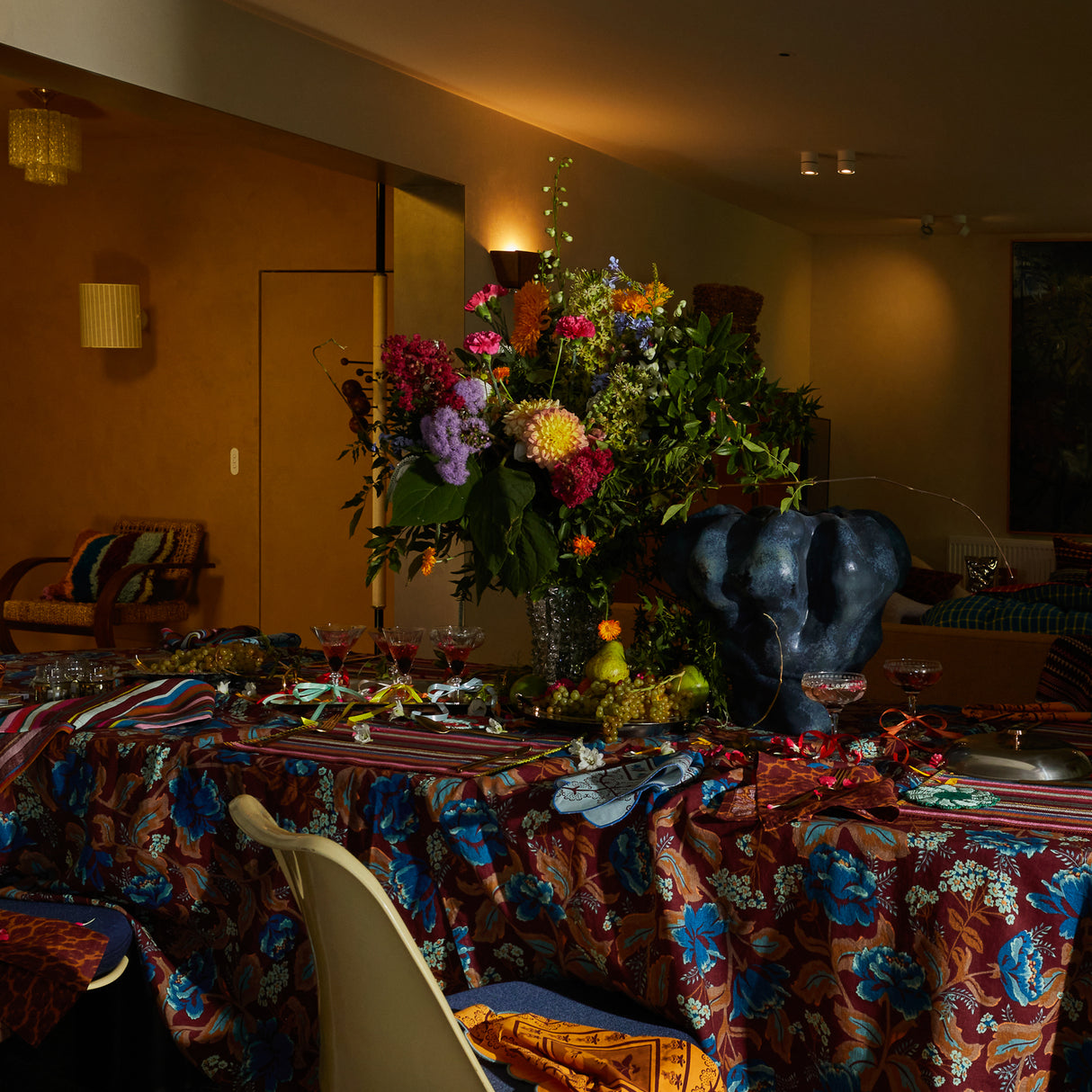 Margot Table Cloth - Mahogany