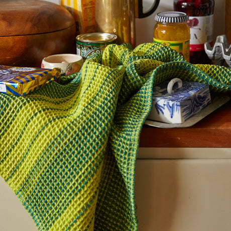 Brigitte Tea Towel - Chartreuse