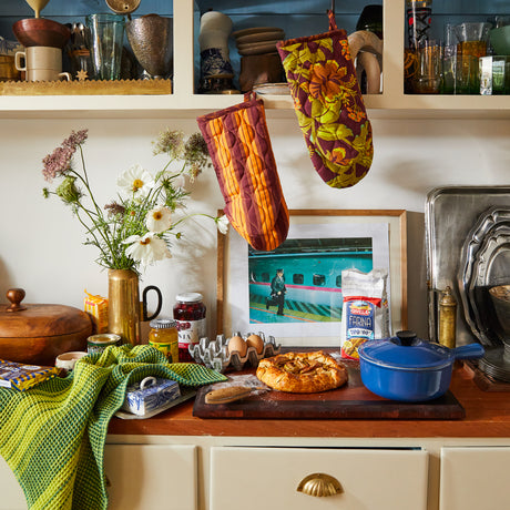 Brigitte Tea Towel - Chartreuse