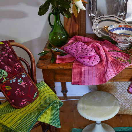 Brigitte Tea Towel - Chartreuse