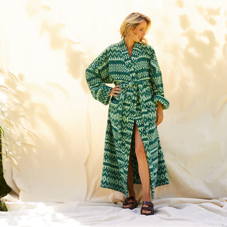 Arlette Towelling Robe - Forest XS/S