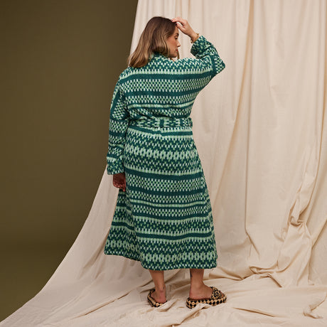 Arlette Towelling Robe - Forest XS/S