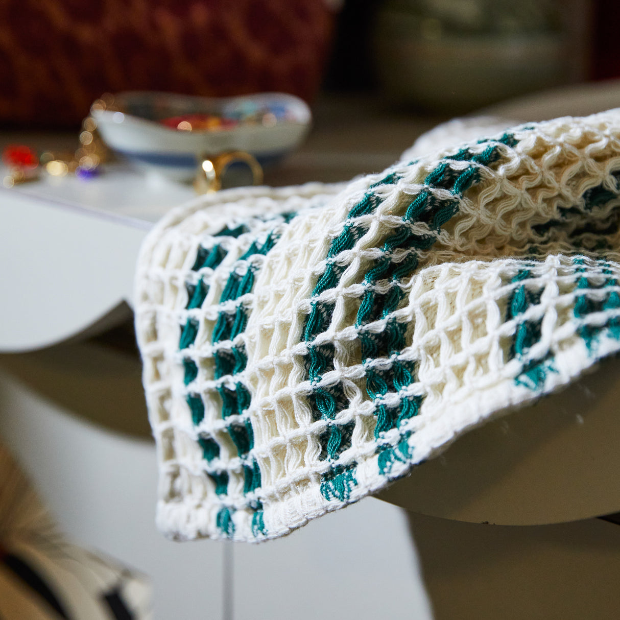 Lucien Waffle Face Washer - Forest