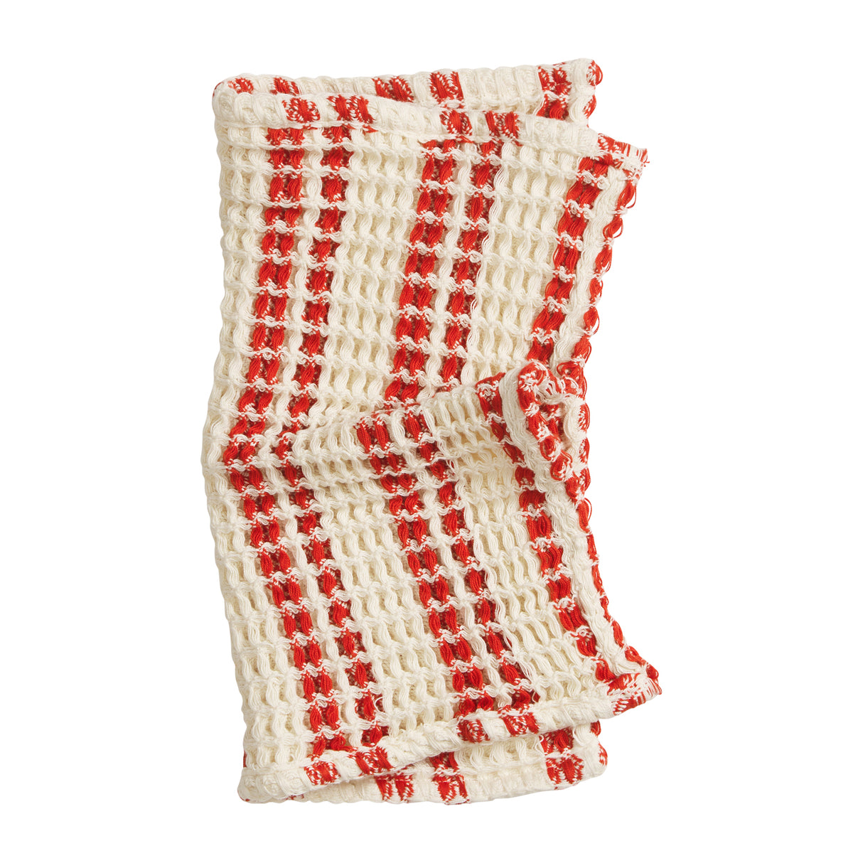 Lucien Waffle Face Washer - Scarlet