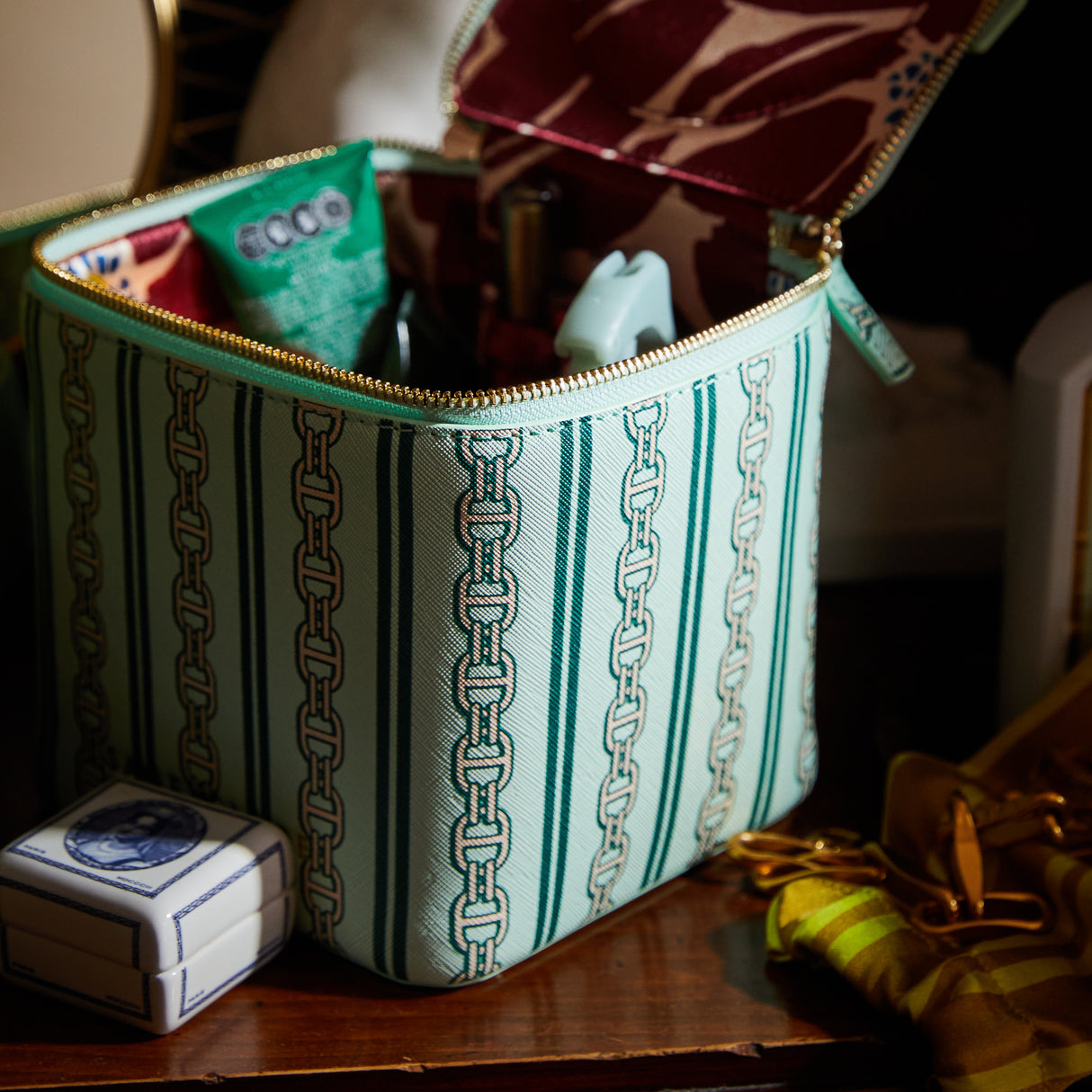Acadia Cosmetic Case - Jade