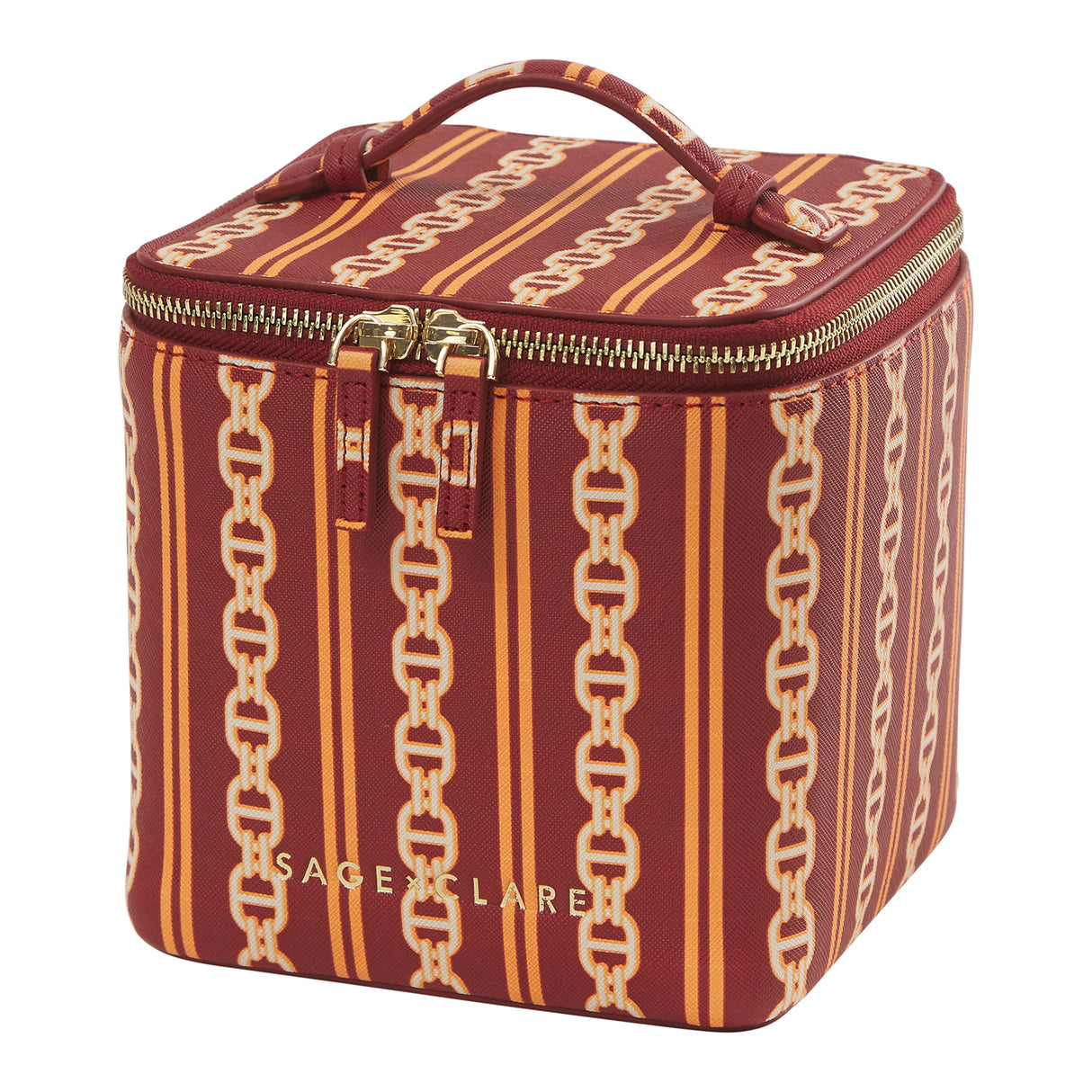 Acadia Cosmetic Case - Mahogany
