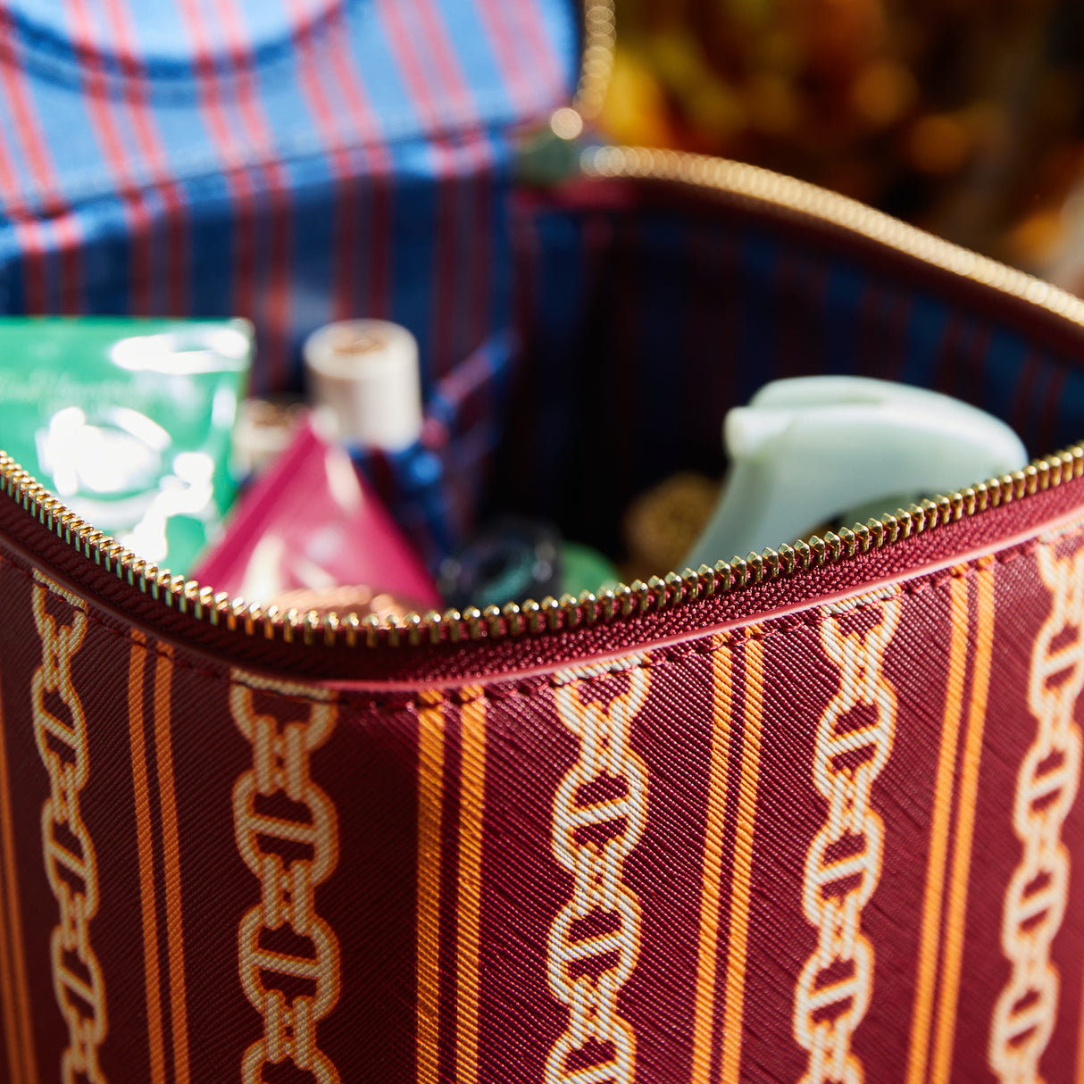 Acadia Cosmetic Case - Mahogany