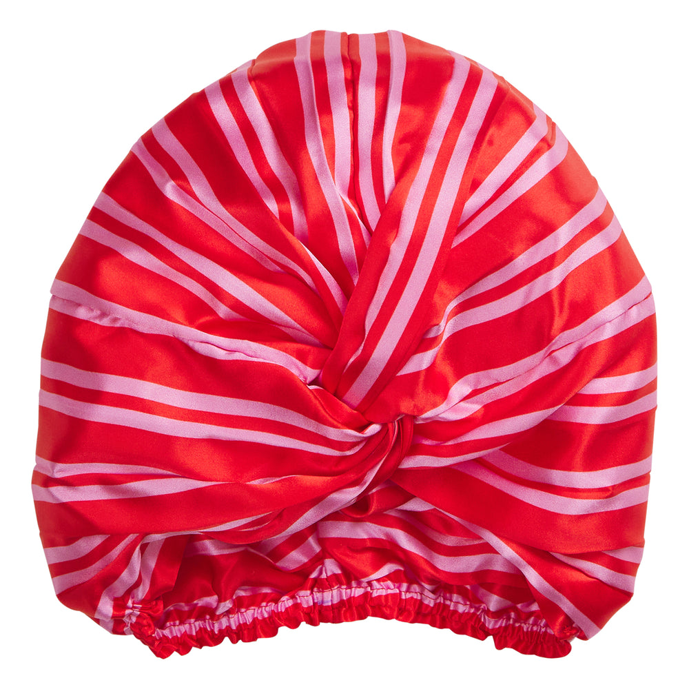 Taylor Silk Hair Turban - Scarlet