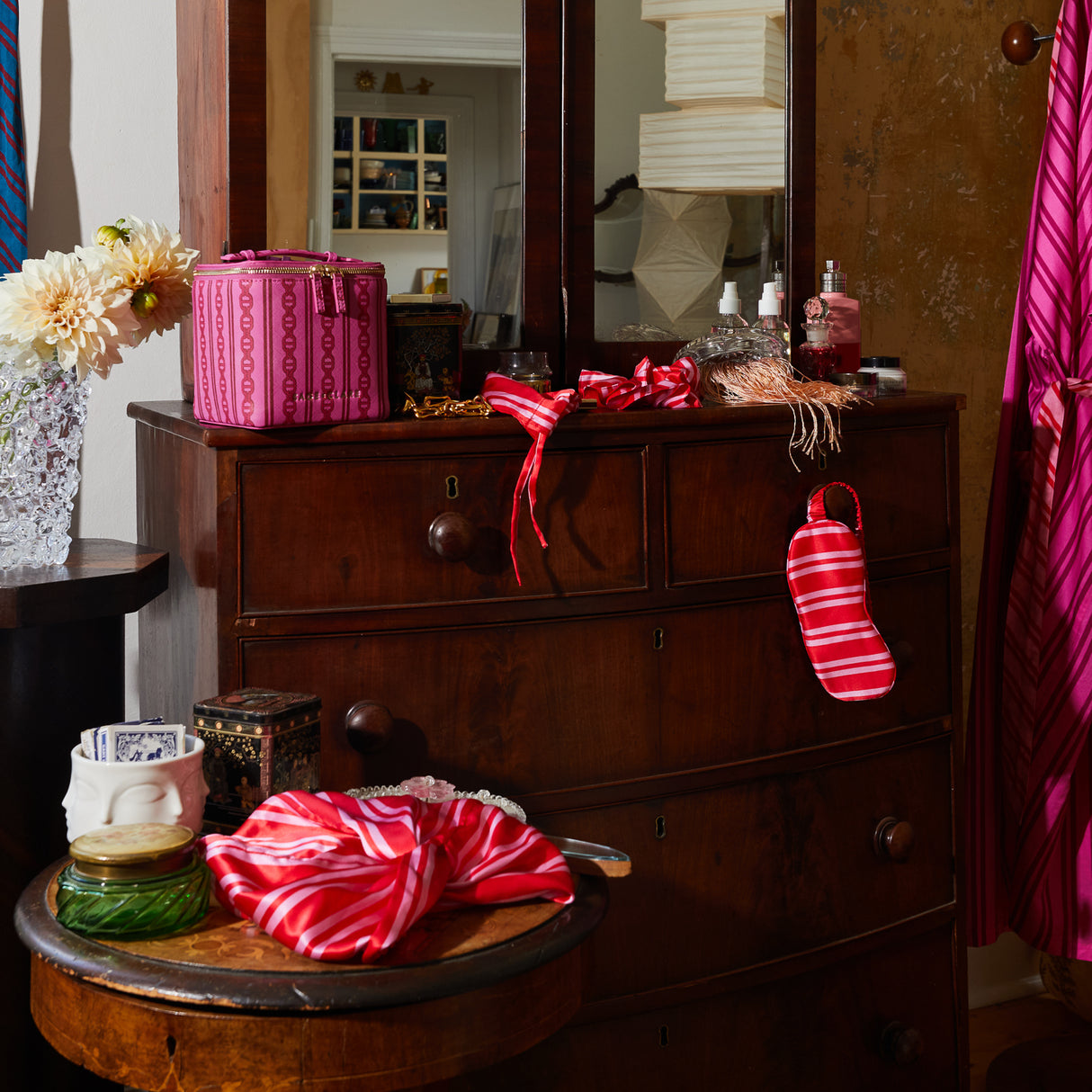 Taylor Silk Hair Turban - Scarlet