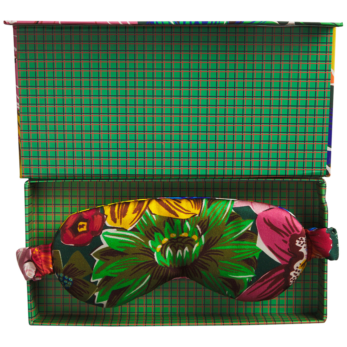 Ines Silk Eye Mask - Verdant