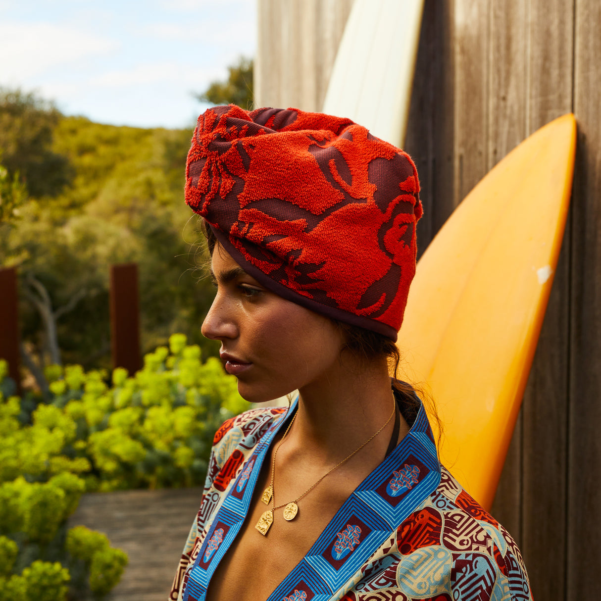 Rosalia Hair Wrap - Flame