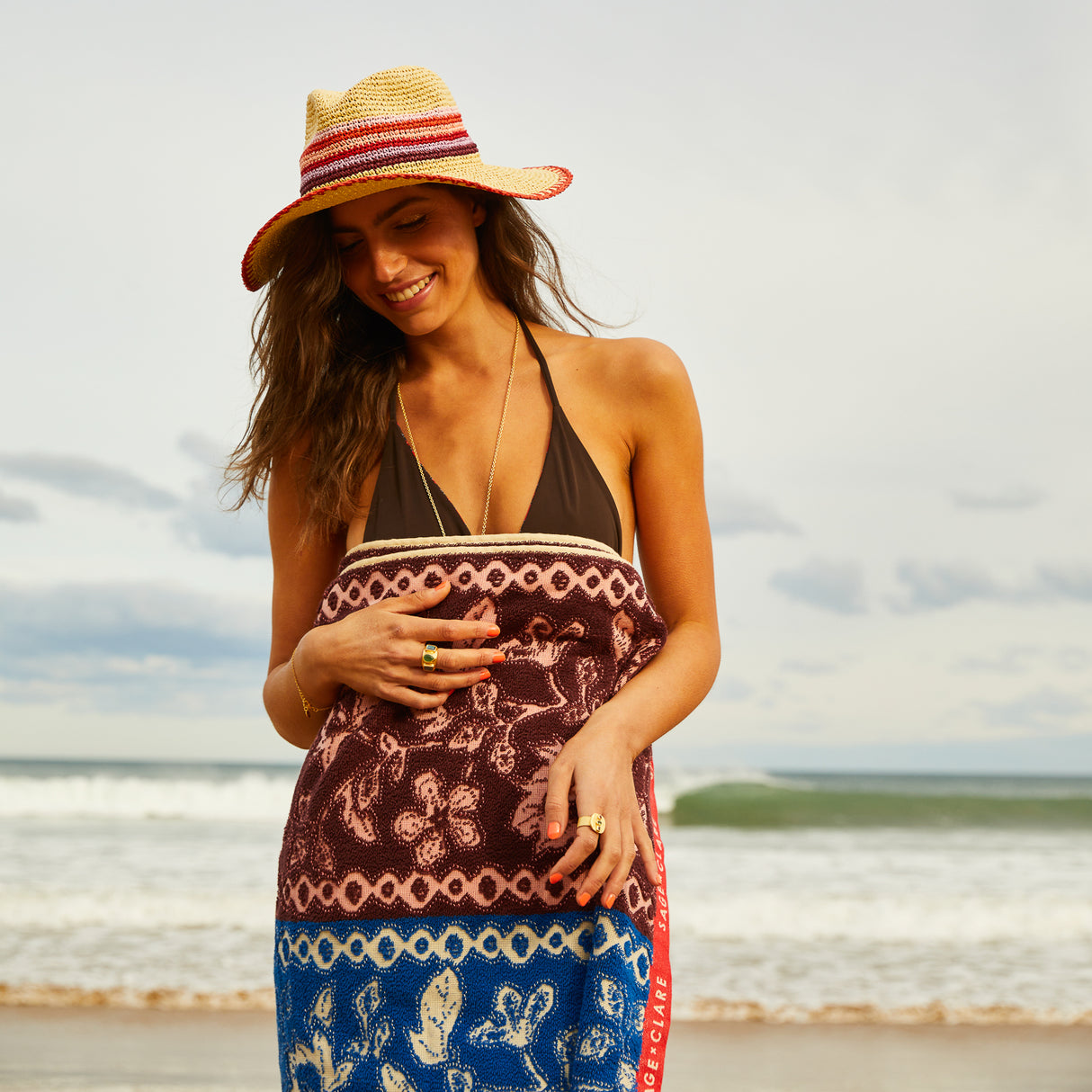 Anokhi Ring - Green Aventurine + Labradorite