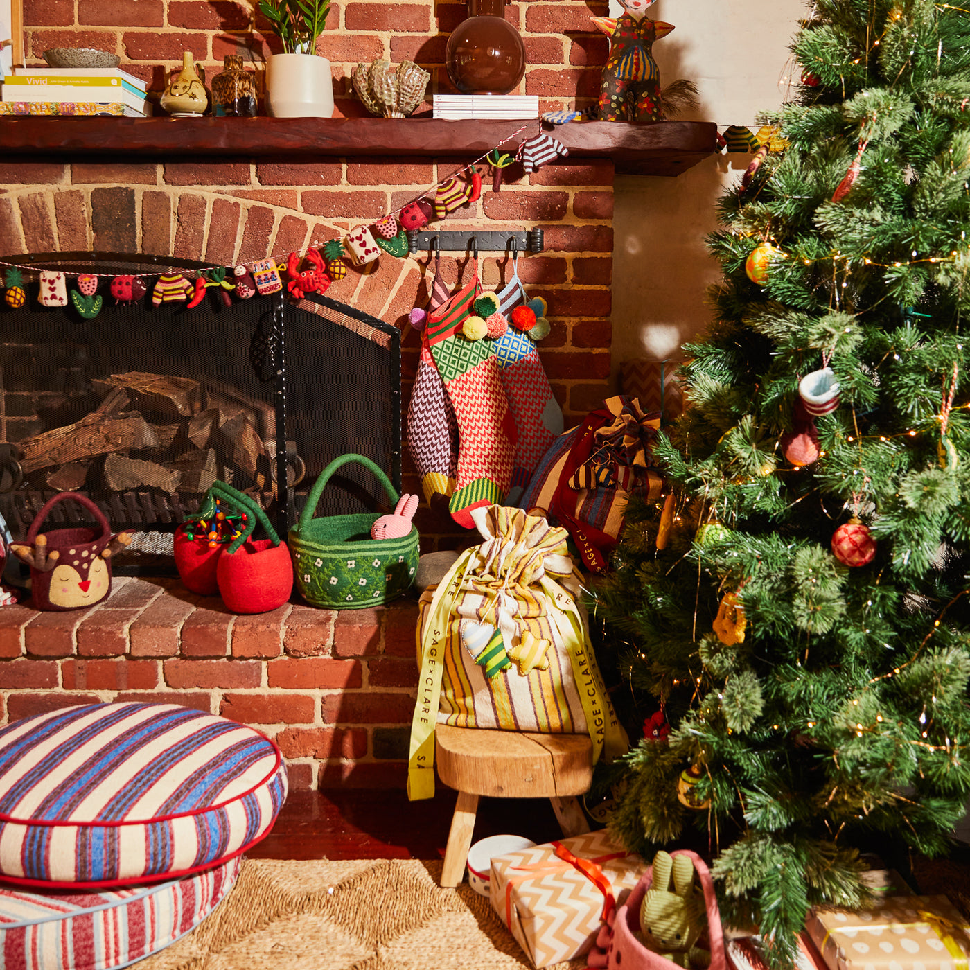 Palmina Knitted Stocking - Orchid