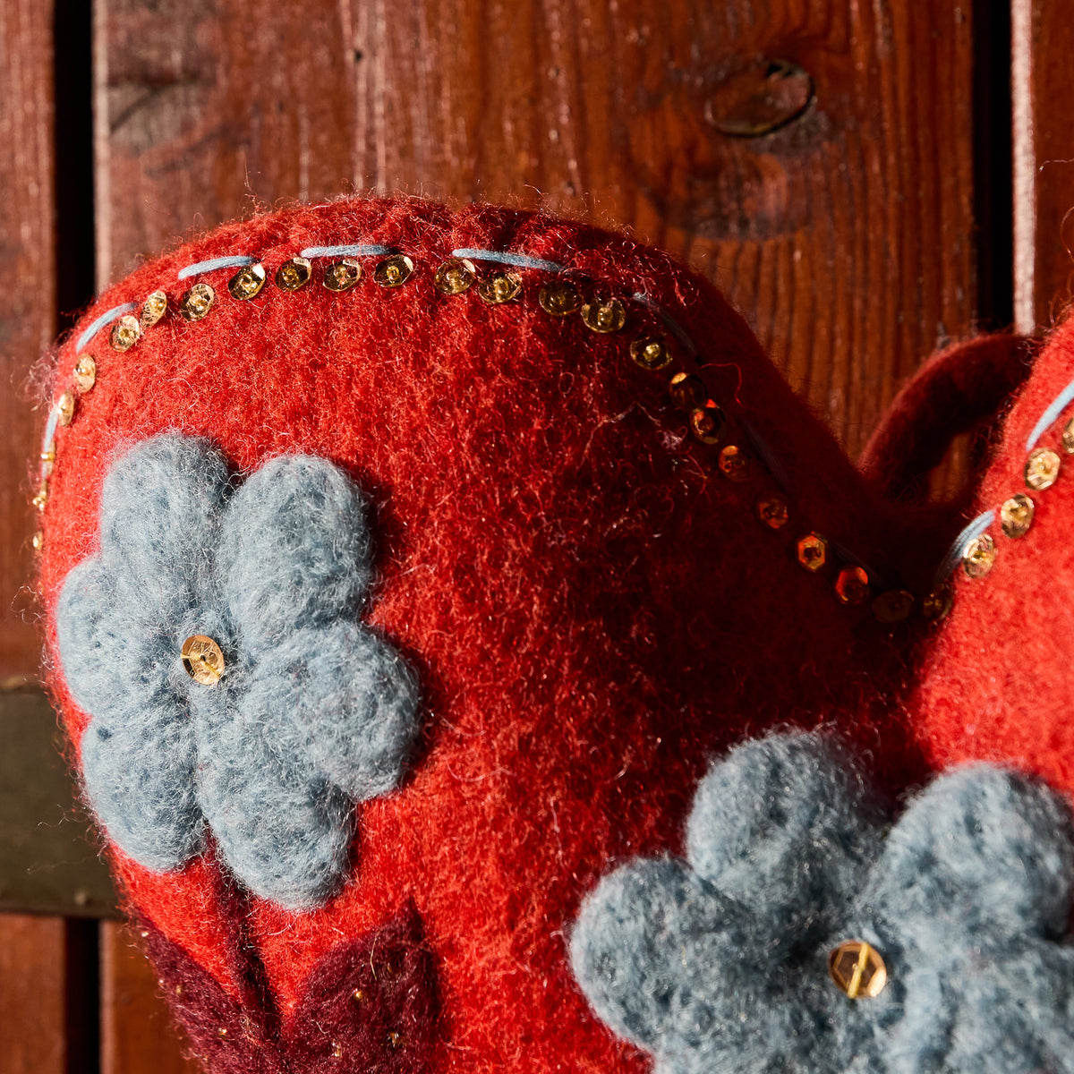 Sadie Felt Heart Door Decoration