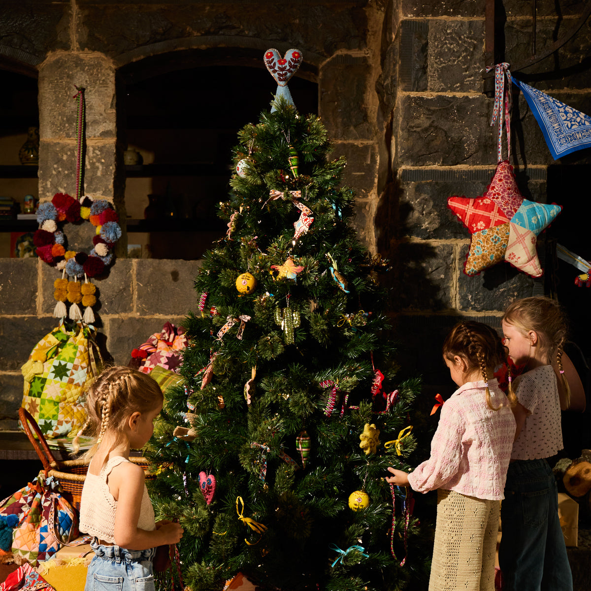Delilah Felt Heart Tree Topper