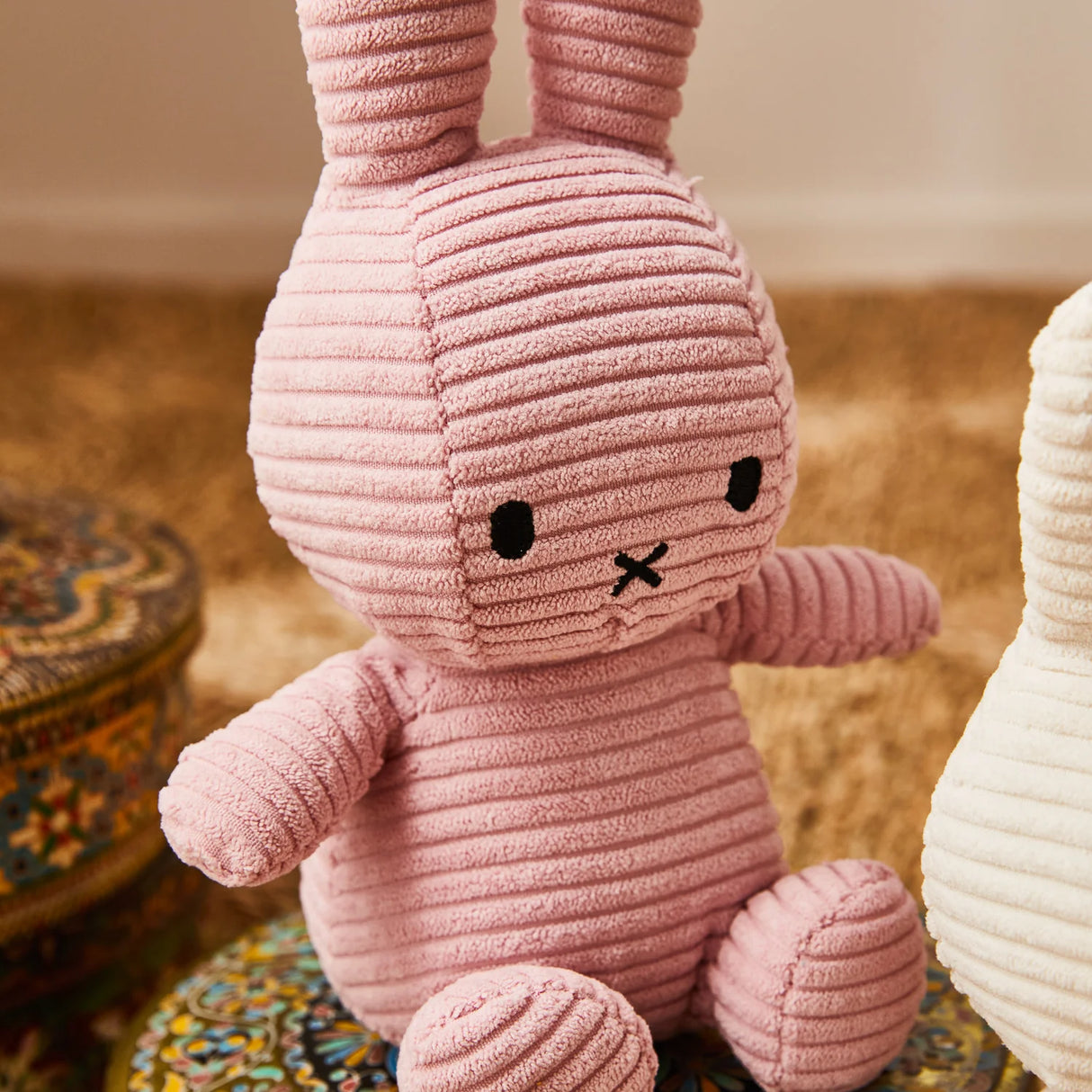 Miffy Corduroy Soft Toy - Pink