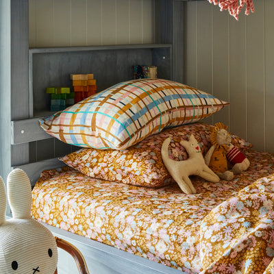 Cady Check Linen Pillowcase Set Standard