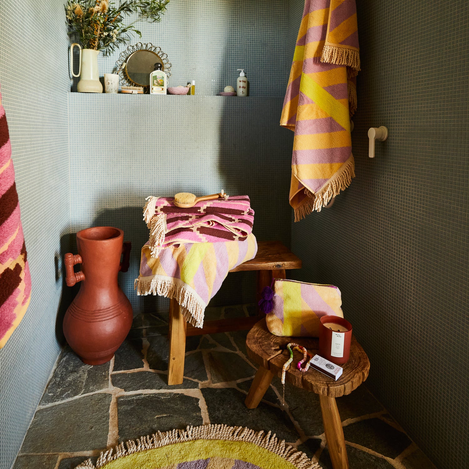 SANADA ビッグタオル Jarita Bath Sheet - Mauve – Sage and Clare