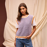 Eleni Knit Vest - Mink Grey