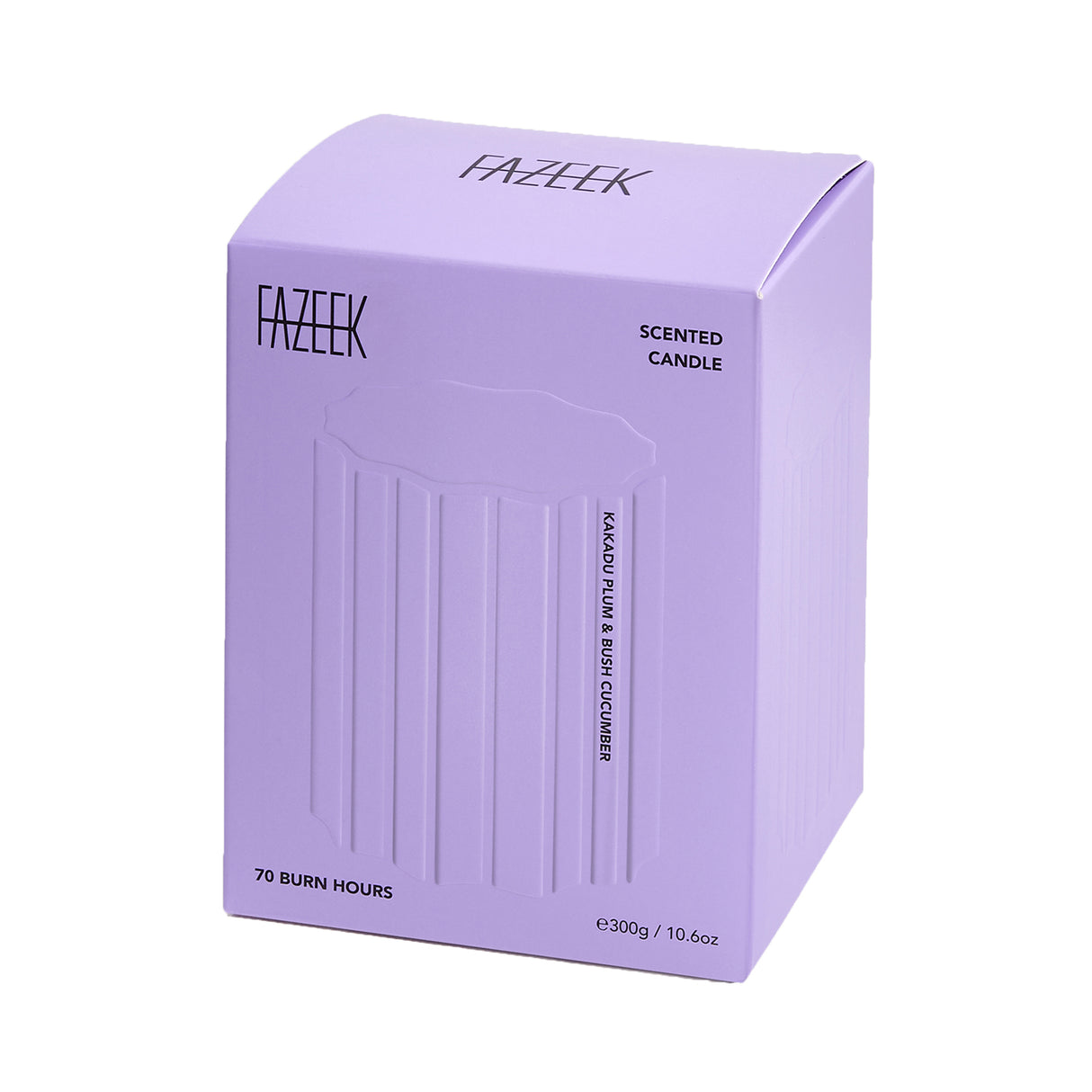 Wave Candle - Plum + Bush Cucumber