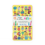 Moulin Roty - Les Schmouks - Neon Colouring Pencils