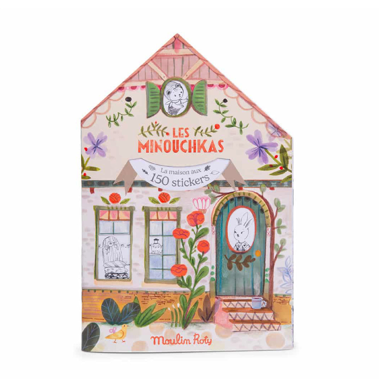 Moulin Roty - Les Minouchkas - Colouring + Sticker Book