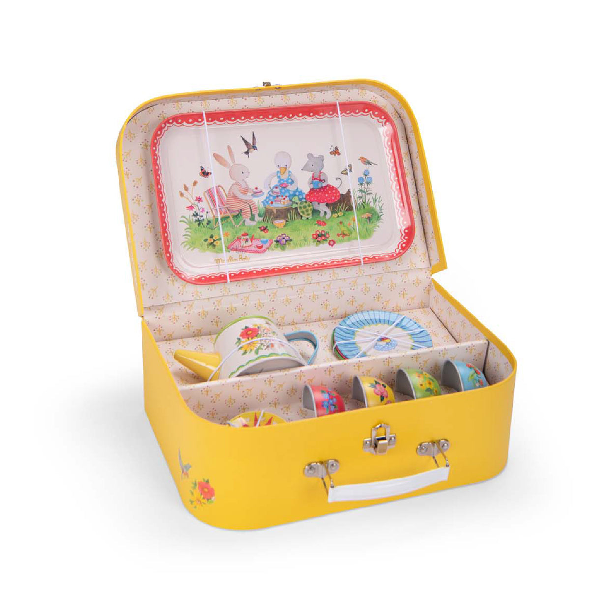 Moulin Roty - La Grande Famille - Metal Tea Set