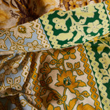 Thea Cotton Quilt Cover - Kelp