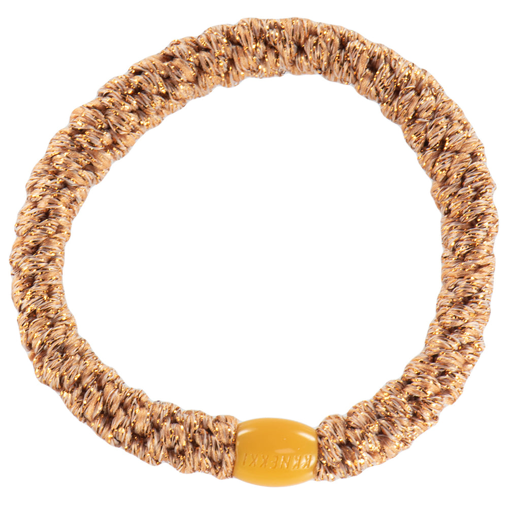 Kknekki Original Hair Tie - Peach Glitter